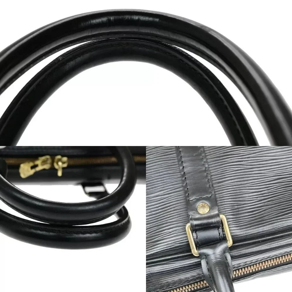 LOUIS VUITTON Porte Documents Voyage Briefcase Hand Bag Epi Black M54472 65ED729